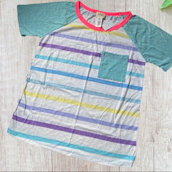 BiBi Waffled Backless Drawstring T-Shirt